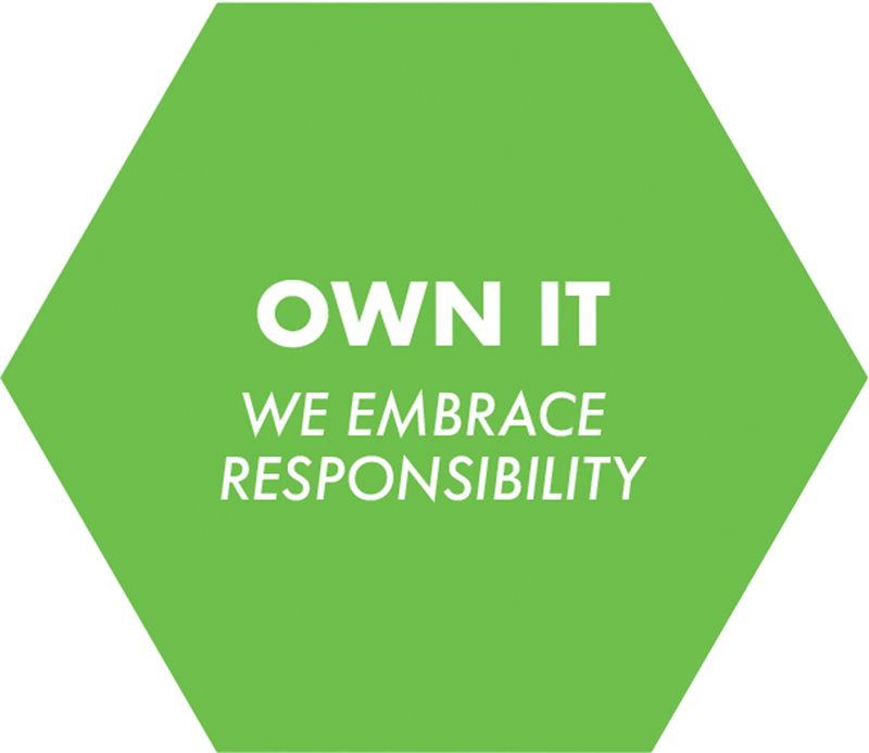 Own it: we embrace responsibility