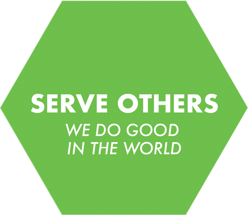 Serve others: we do good in the world